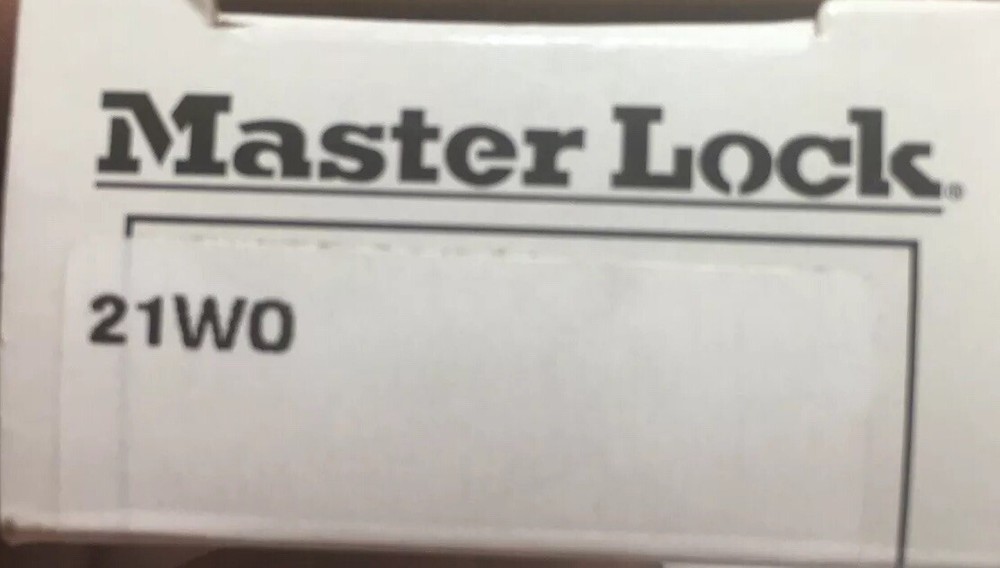 Master Lock #21WO Re-keyable Padlock without Core