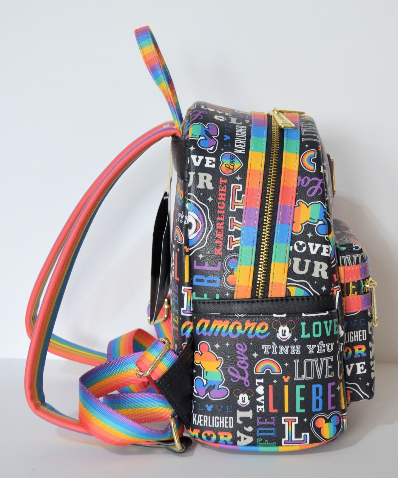 NWT Disney Park Mickey Mouse Rainbow Pride LGBTQ Loungefly Backpack NEW