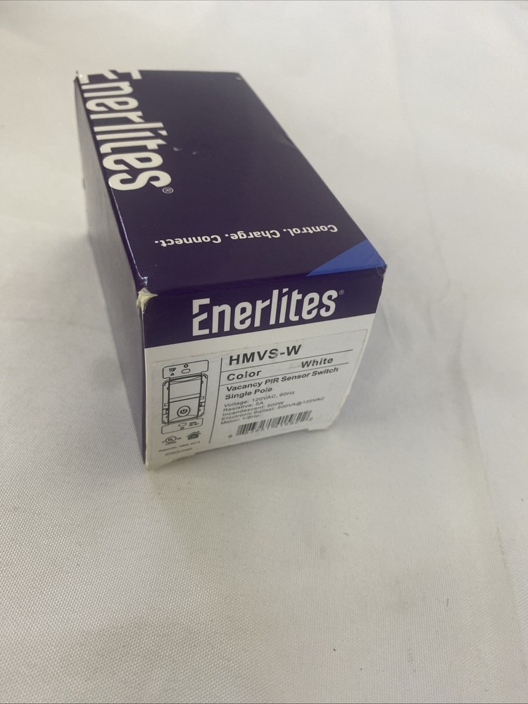 Enerlites HMVS-W Vacancy PIR Sensor Switch Single Pole
