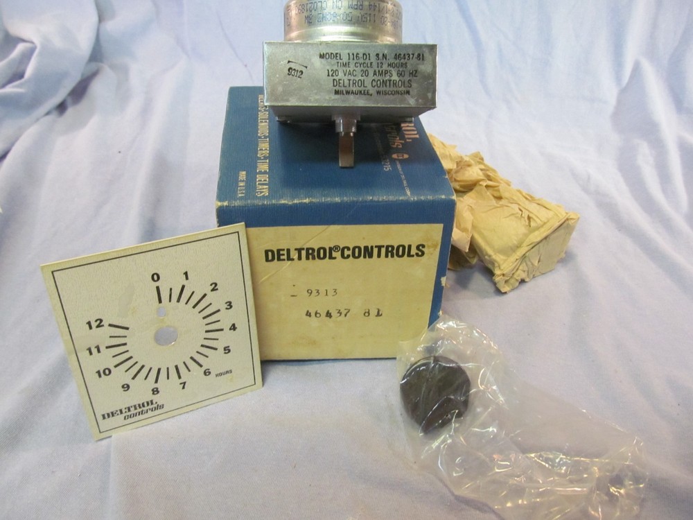 Deltrol Controls Model 116-D1 12 hour timer 120 volt 20 amps