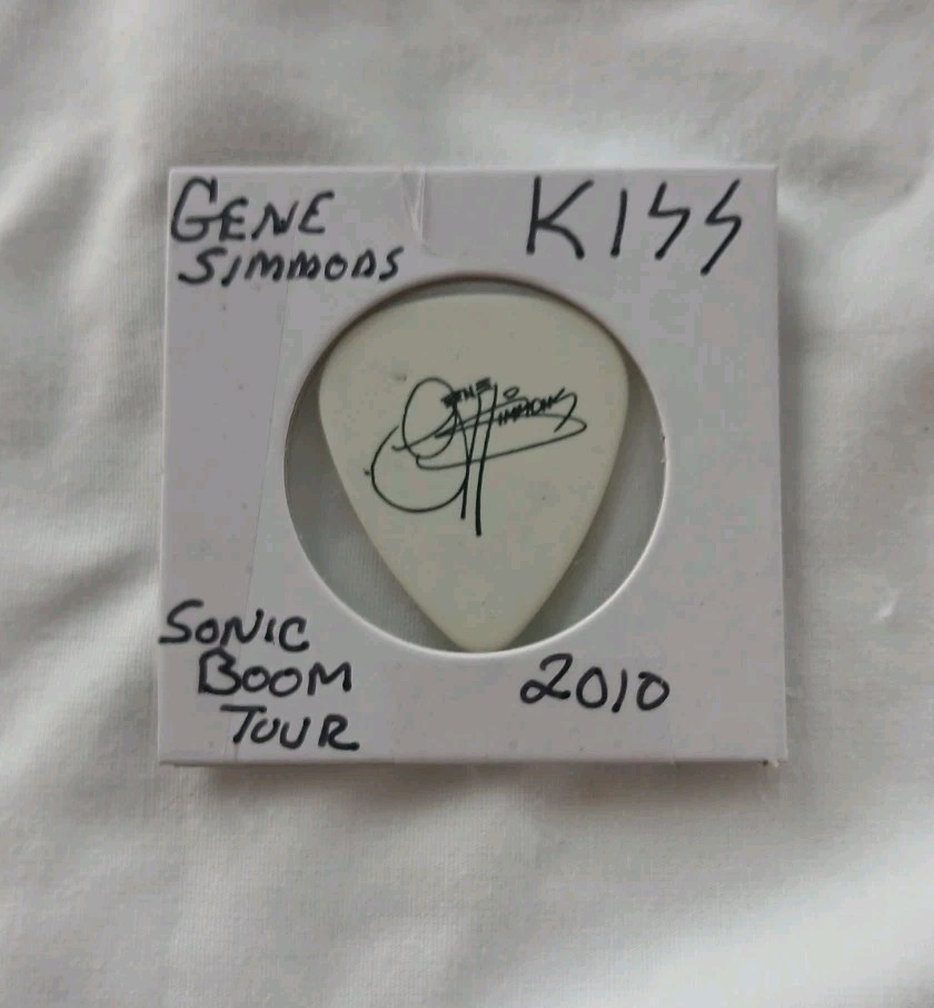 KISS Gene Simmons Sonic Boom Tour Guitar Pick Tour Issue 2010
