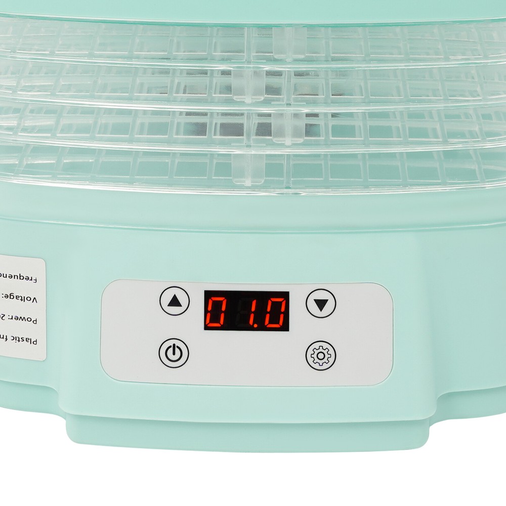 5 Trays Food Dehydrator Machine 200W Adjustable Timer Fruit Drying Machine