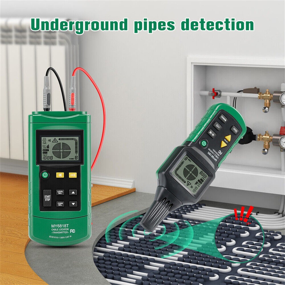 Underground Wire Locator Tester Detector Pro Cable Pipelines Tracker 1 Set
