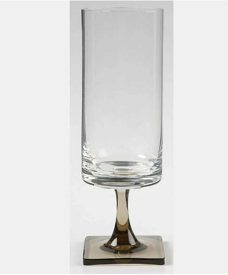 Linear Smoke Stemware by ROSENTHAL Wine Champagne Water Brandy Square Base