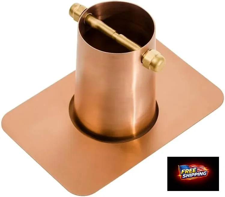 Monarch Rain Chains Gutter Adapter - Standard Adapter with Brass Bolt for Chain