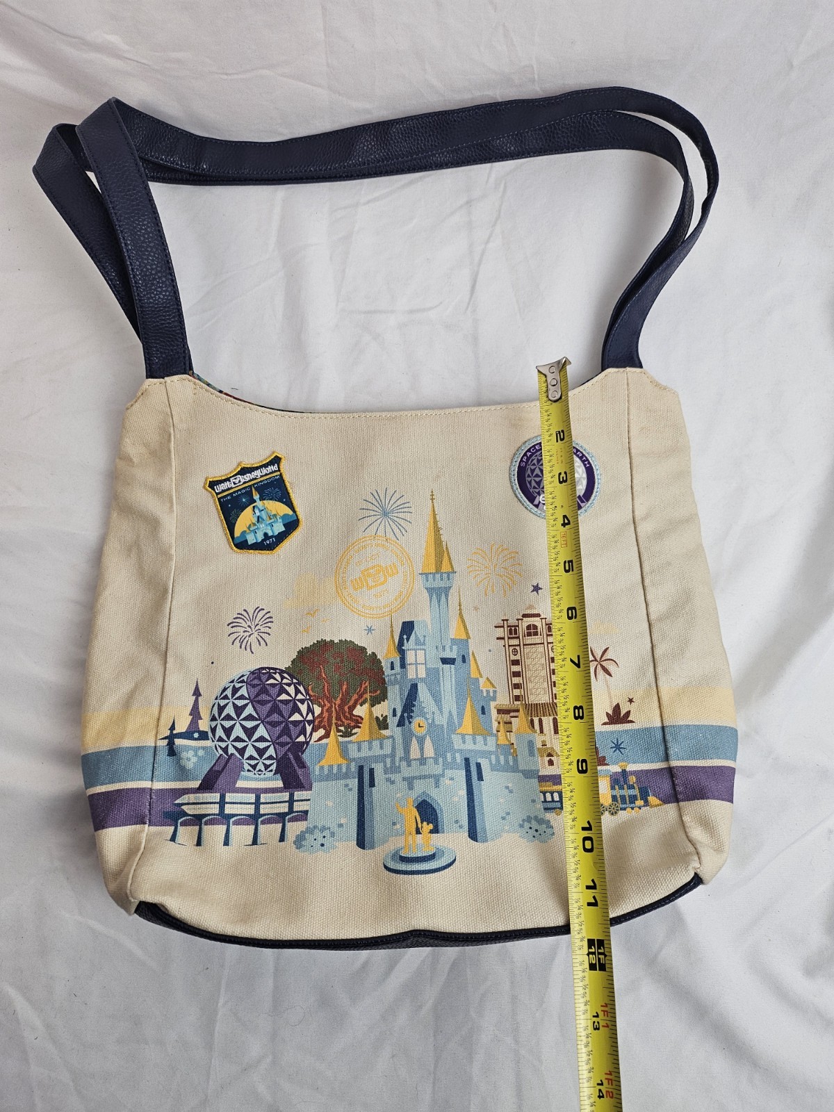 Walt Disney World Parks Discover the Magic Four Parks Canvas Tote Purse Bag