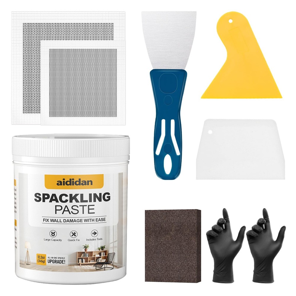 Drywall Repair Kit, 12.2oz Wall Patch Spackle White