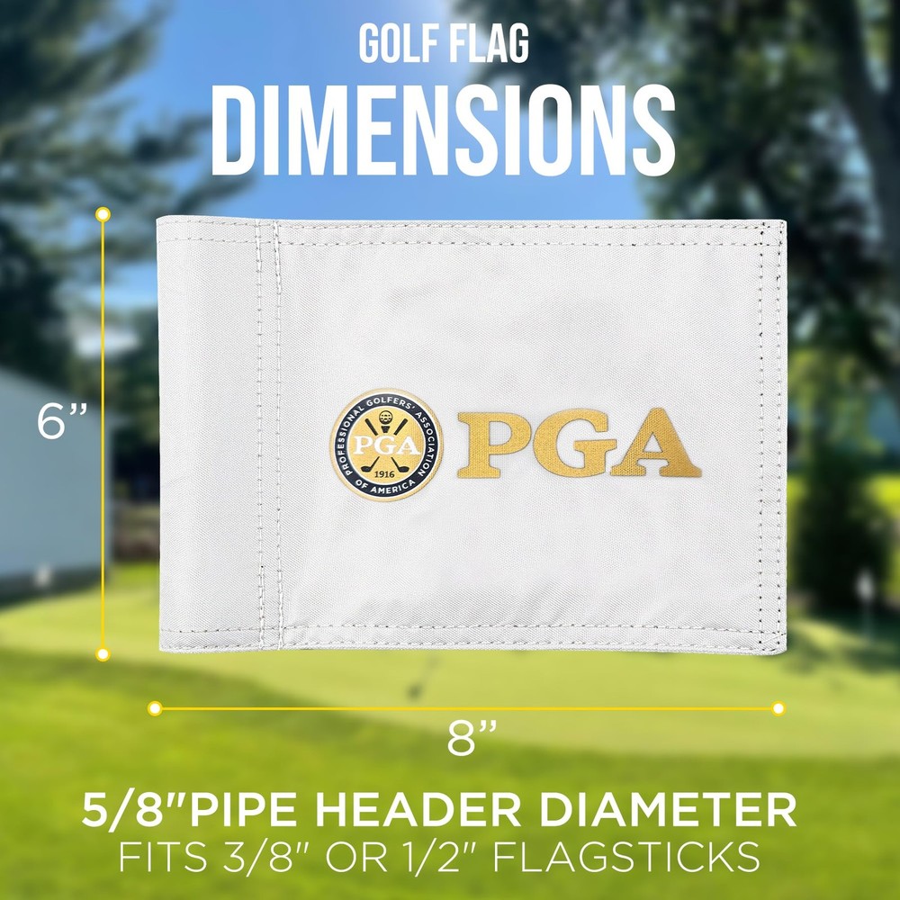 COGOLFING Golf Flag Mini, Double-Sided PGA 8"L x 6"H, mini- 1pack