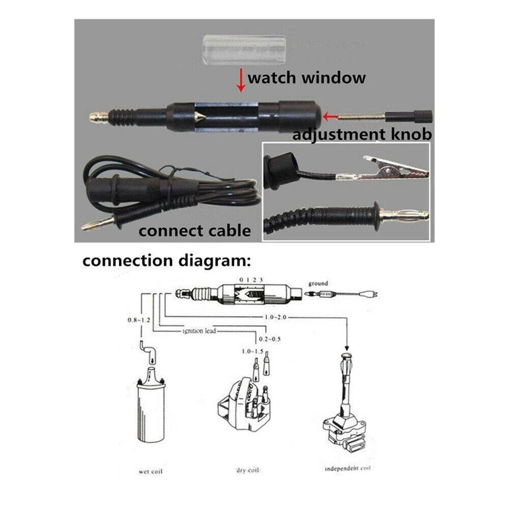 Portable SparkPlug Tester for Engine Ignition Systems Transparent Design