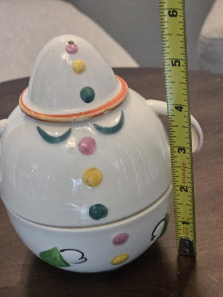 Incomplete Japanese Stackable Clown Plate Set