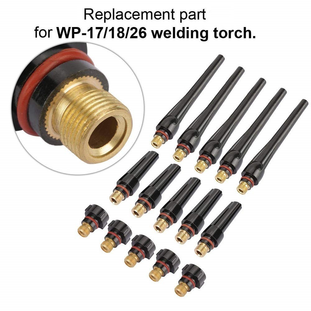 Complete For TIG Back Cap Torch Kit Compatible with WP Models Set of 15