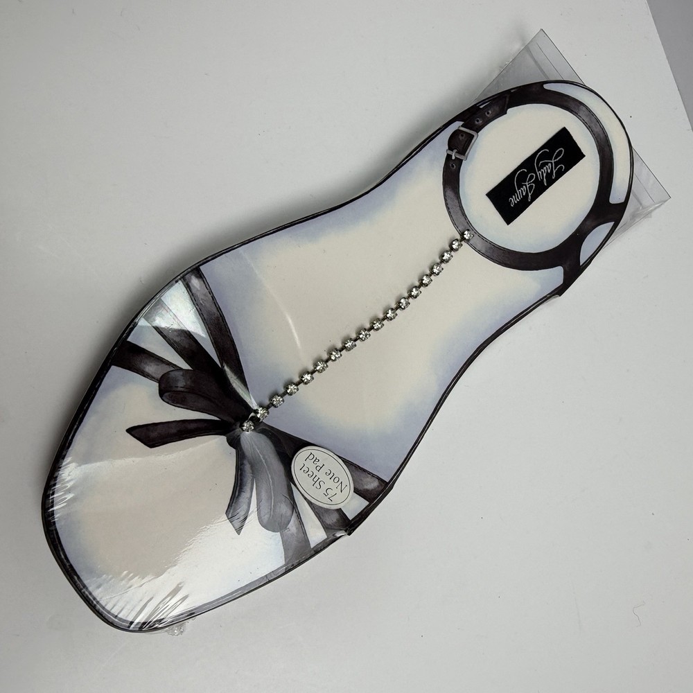 Lady JAYNE Ltd. Die Cut Summer Sandal Notepad 75 Sheets Rhinestone Dangle New