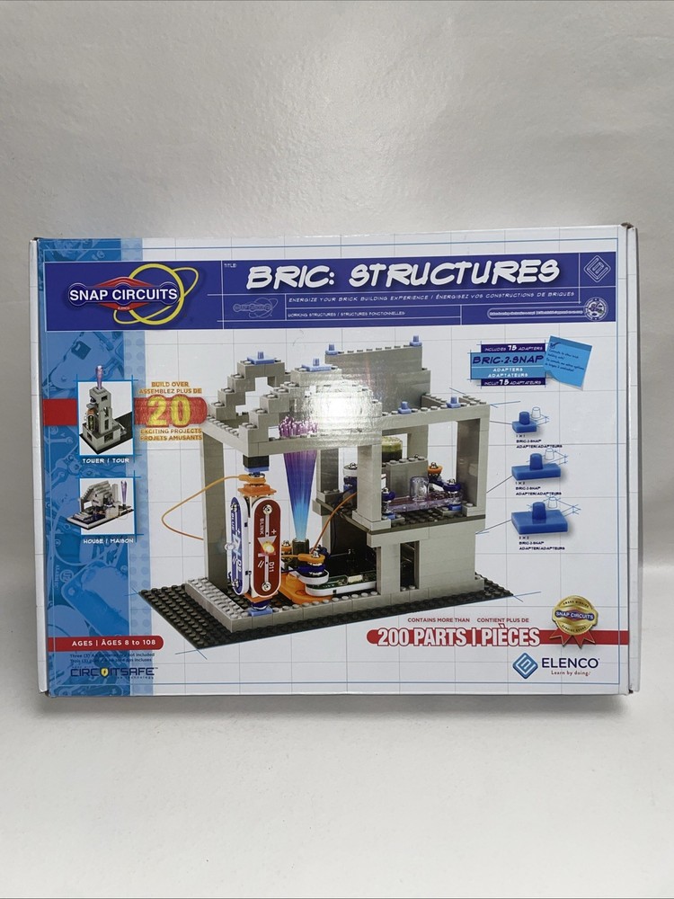 Elenco SC-BRIC1 Snap Circuits Bric Structures Electronics Kit Complete