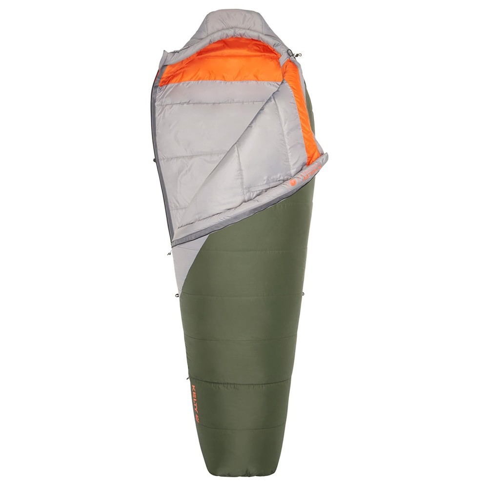 Compact 40 Degree Synthetic Backpacking Sleeping Bag with Compression Straps
