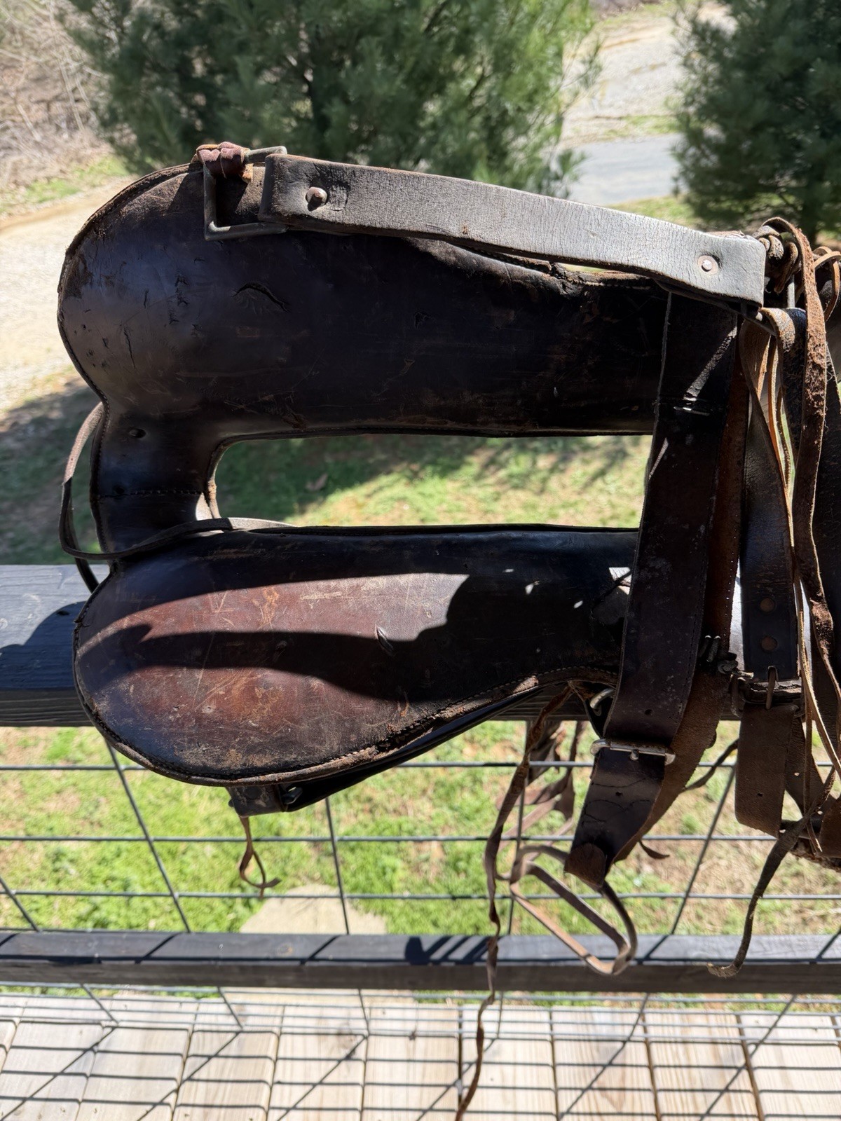 Antique World War I 12 inch McClellan Calvary Saddle, All Original W/ Stirrups