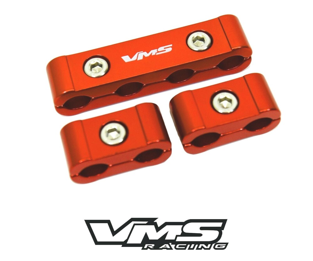 3PC BILLET WIRE SEPARATORS FOR TAYLOR SPARK PLUG ORANGE