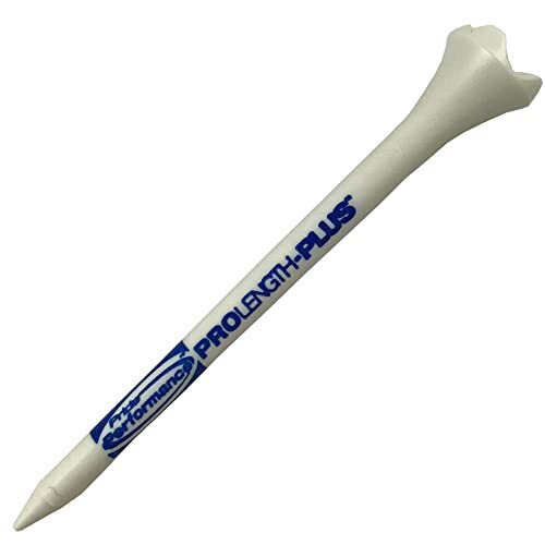 Pride Professional Tee System Plastic Golf Tees, 3-1/4 inch,30 count (Blue)White