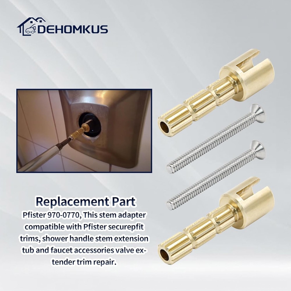 2Pcs Stem Adapter Replacement for 970 0770 Plumbing Equipment Compatible