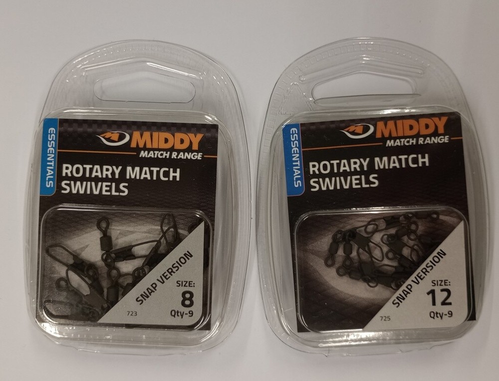 Middy Essentials Match Range Rotary match Swivels Snap Version 8's + 12's