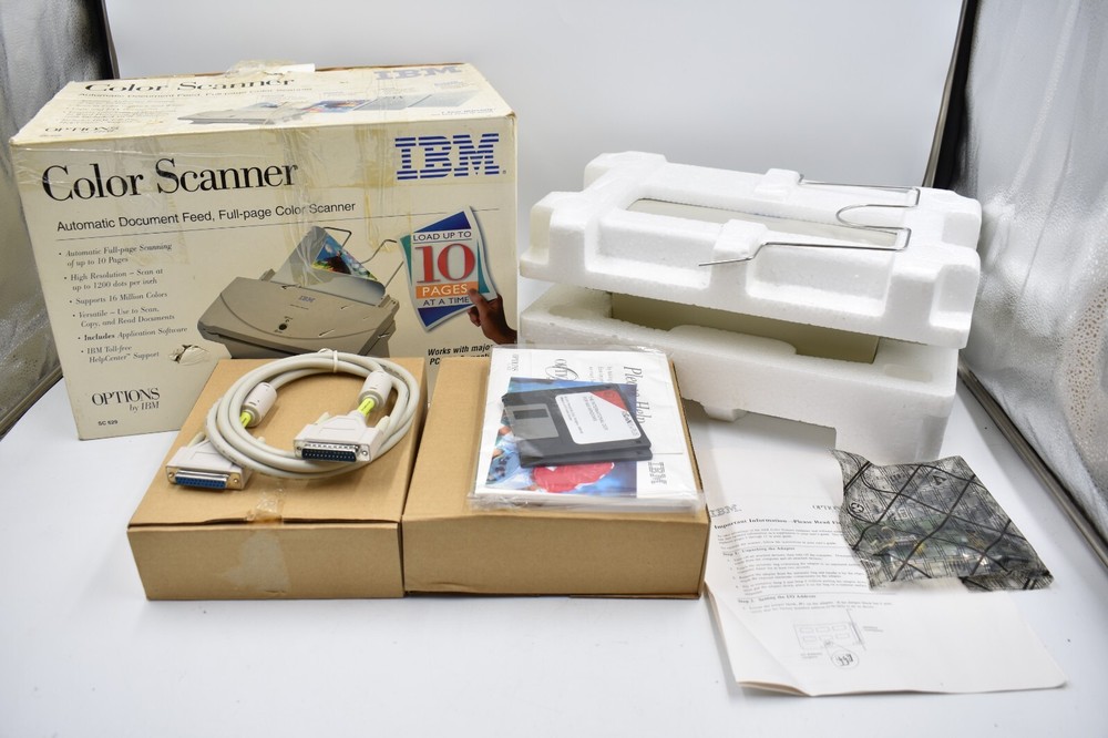 IBM Options Automatic Document Color Scanner SC-629- In Original Box