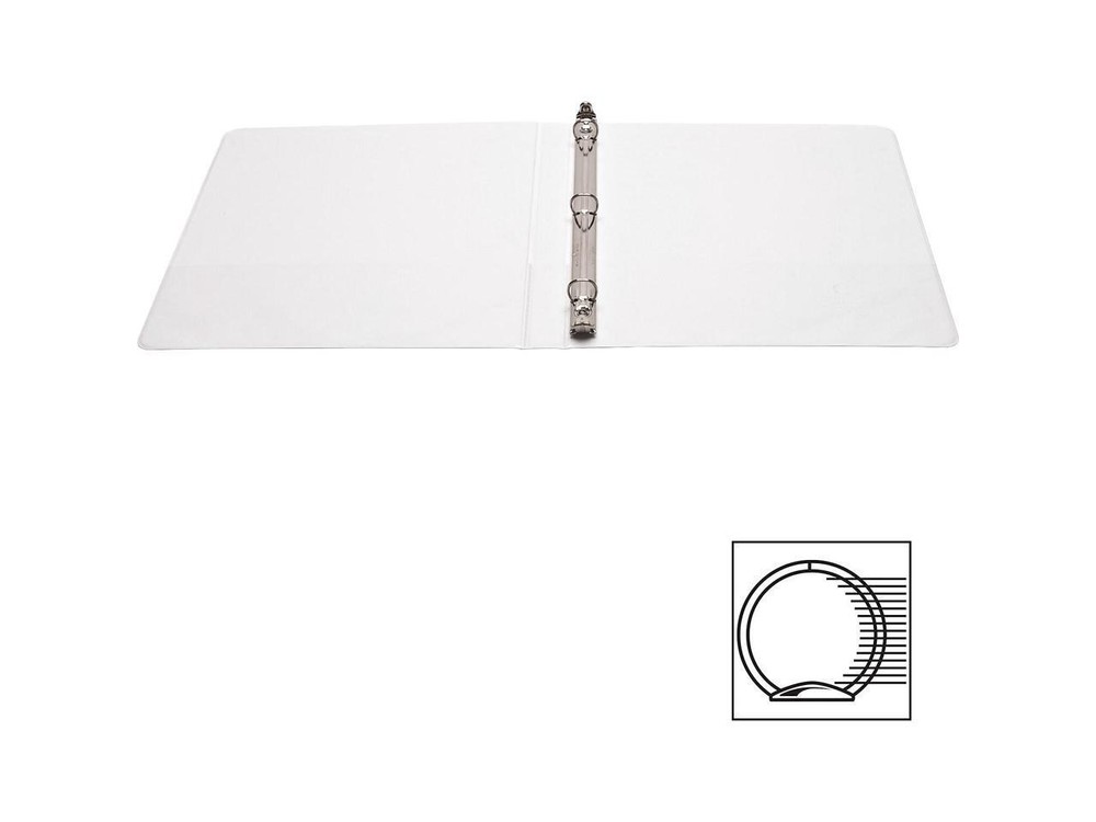 Business Source View Binder w/ 2 Inside Pockets 1/2" Capacity White 09951