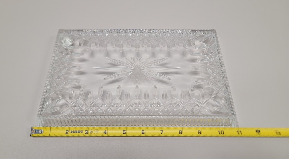 Waterford Crystal Lismore 11" Rectangular Sandwich Serving Vanity Tray