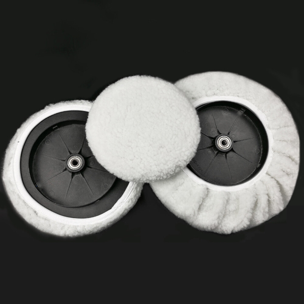 6PCS 5-6/7-8/9-10 inch Polishing Bonnet Buffer Pads Soft Wool For Car Polisher