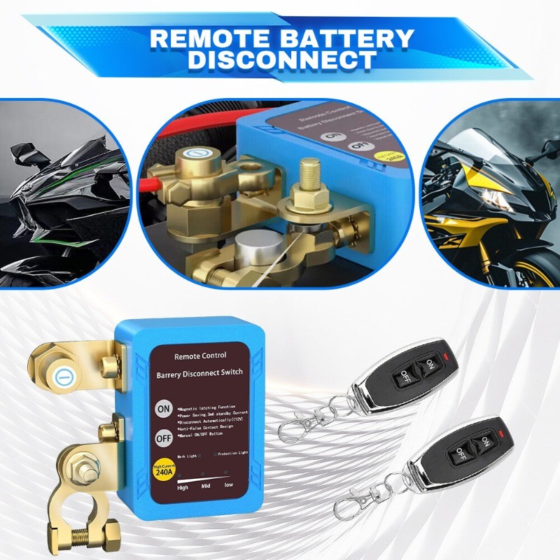 Remote Control Car Battery Switch Disconnect Power Kill Master Isolator Cut Off