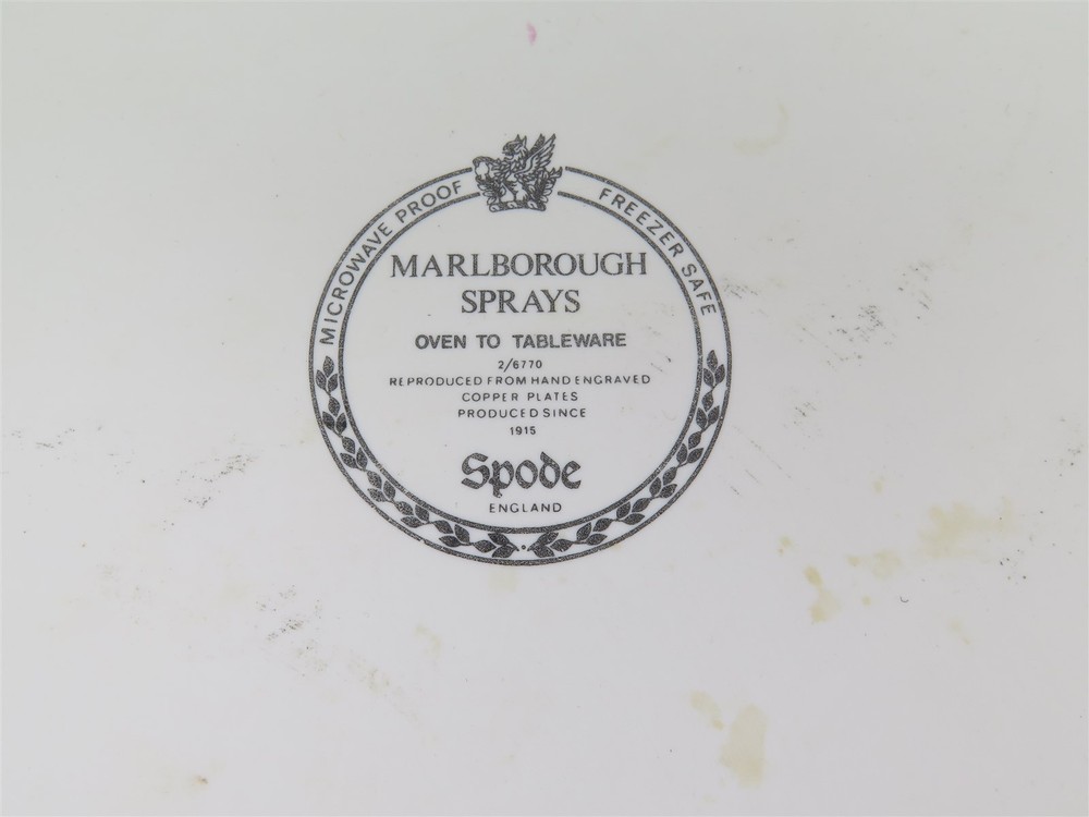 Spode 'Marlborough Sprays' Oven to Tableware 14" Rectangular Baker Flat Corners
