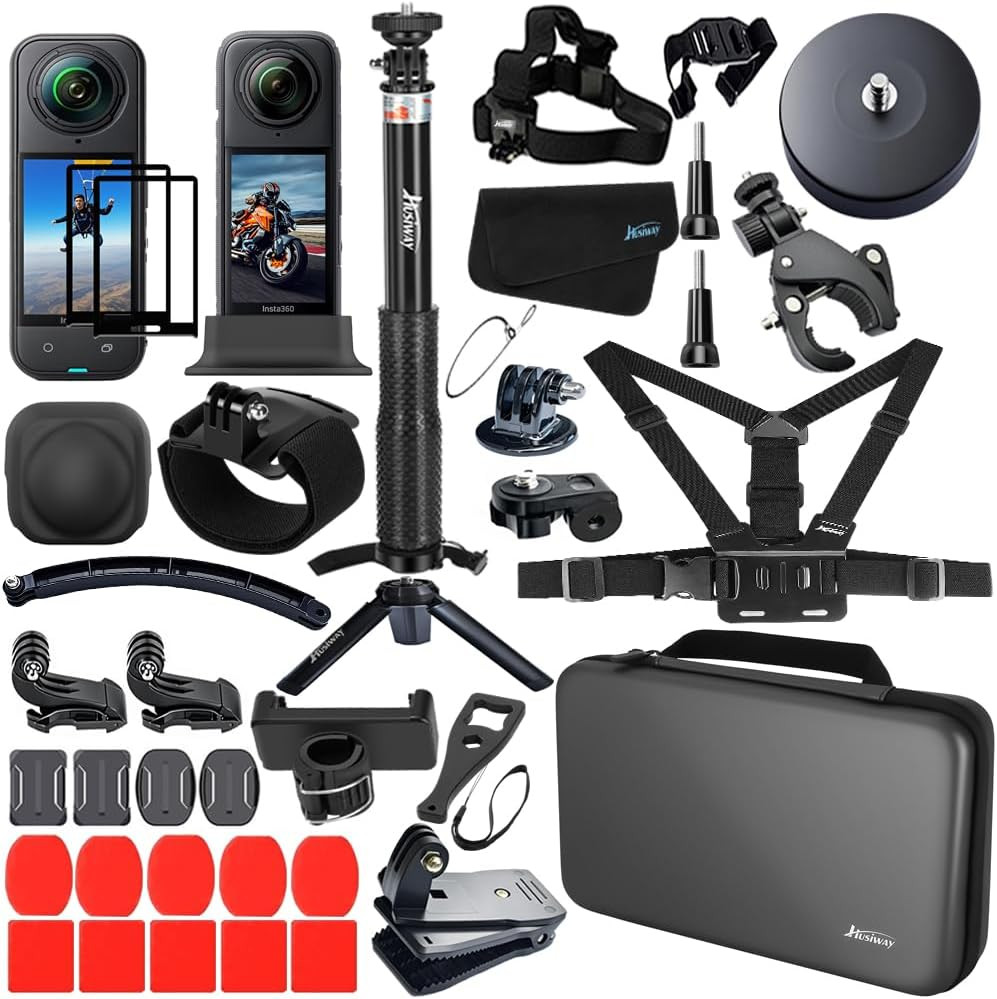 Accessories Kit for Insta360 X5 / X4 Camera Mount Bundle with Magnetic Mount