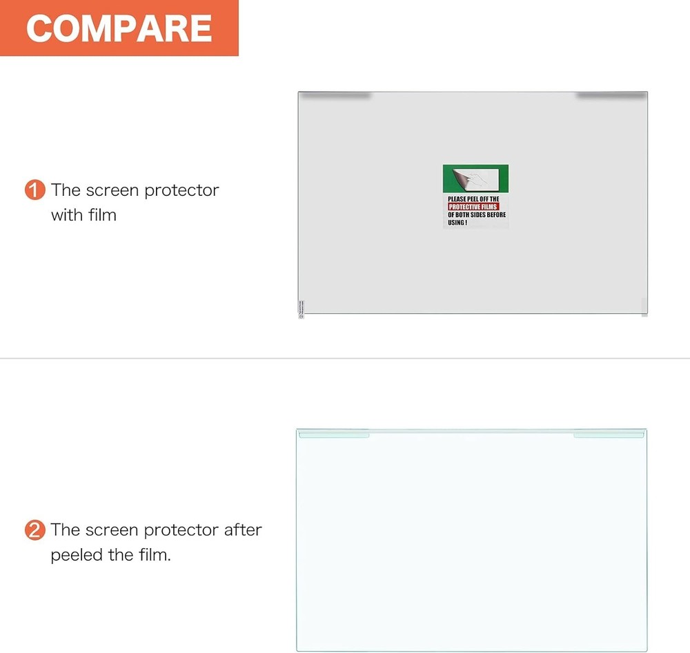 23-24 inch Computer Blue Light Blocking Screen Protector Anti-UV Eye Protecti...