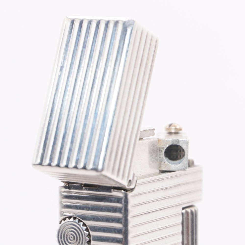 Dunhill Lighter Silver Horizontal stripe