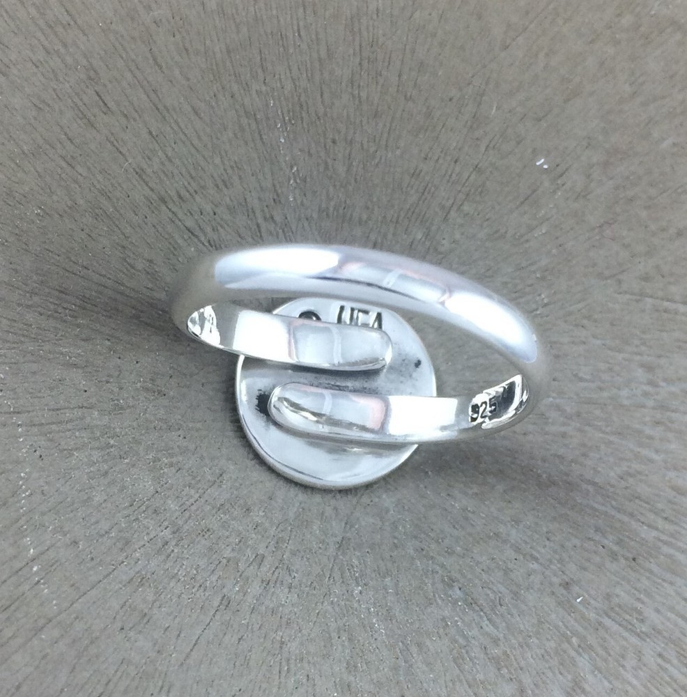 Sterling Silver Ring Blank with 12mm Pad Adjustable 925 Quality Finding HEA