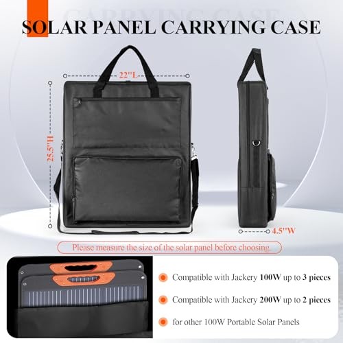 Bag for Portable Solar Panel 100w 200w,Waterproof Solar Panel Carrying Case