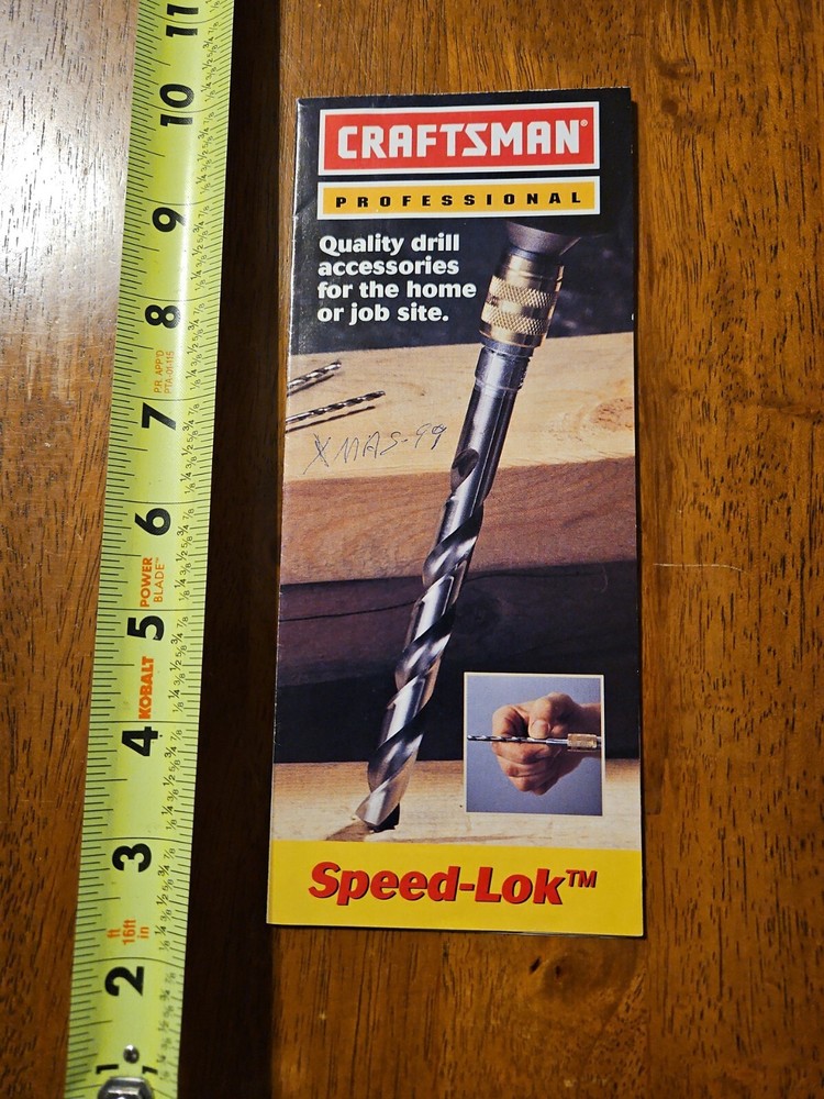 CRAFTSMAN DRILL ACCESSORIES SPEED LOCK CATALOG