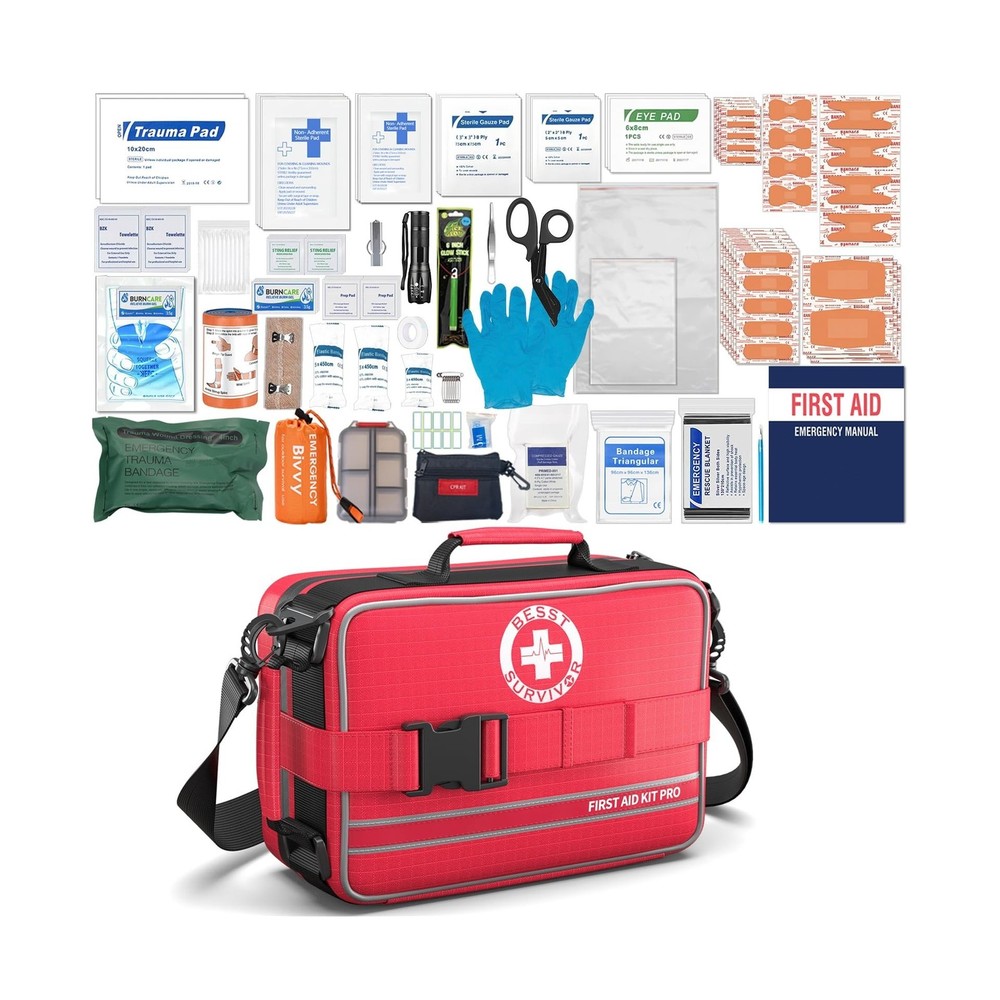 Comprehensive First Aid Kits- Advanced Trauma Kits with Labeled Com... Fast Ship