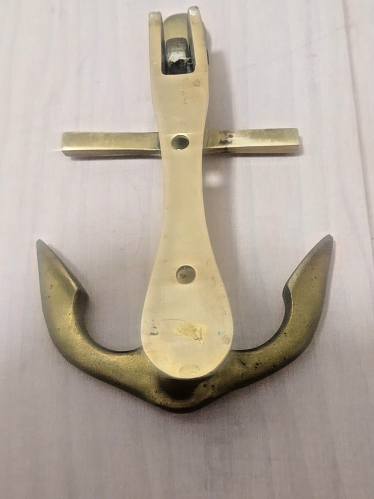 Vintage Brass Anchor Door Knocker