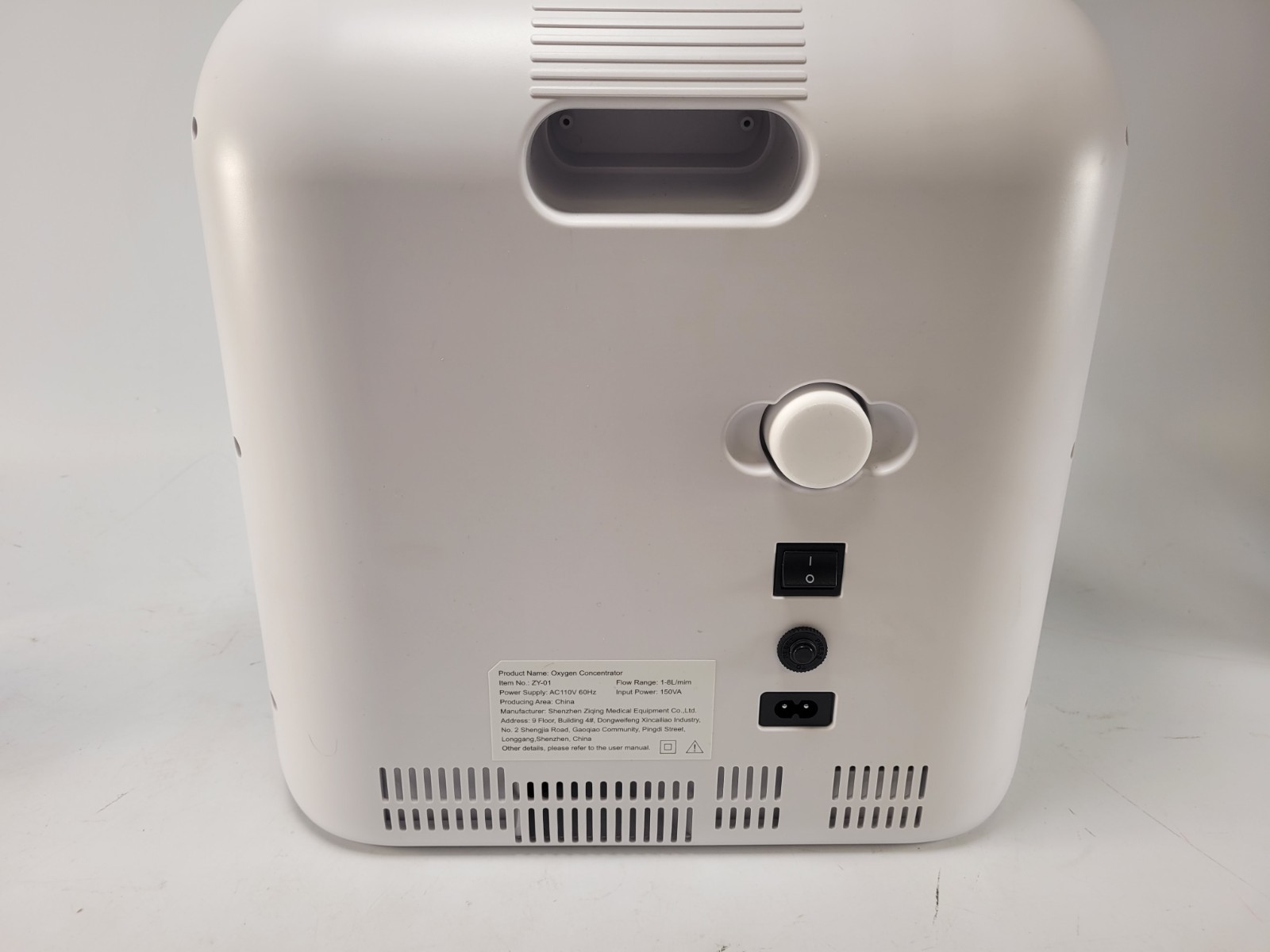 Ziqing ZY-01 Home O2 Concentrator Up to 93% 1-8L Min Asthma Apnea O2 Therapy