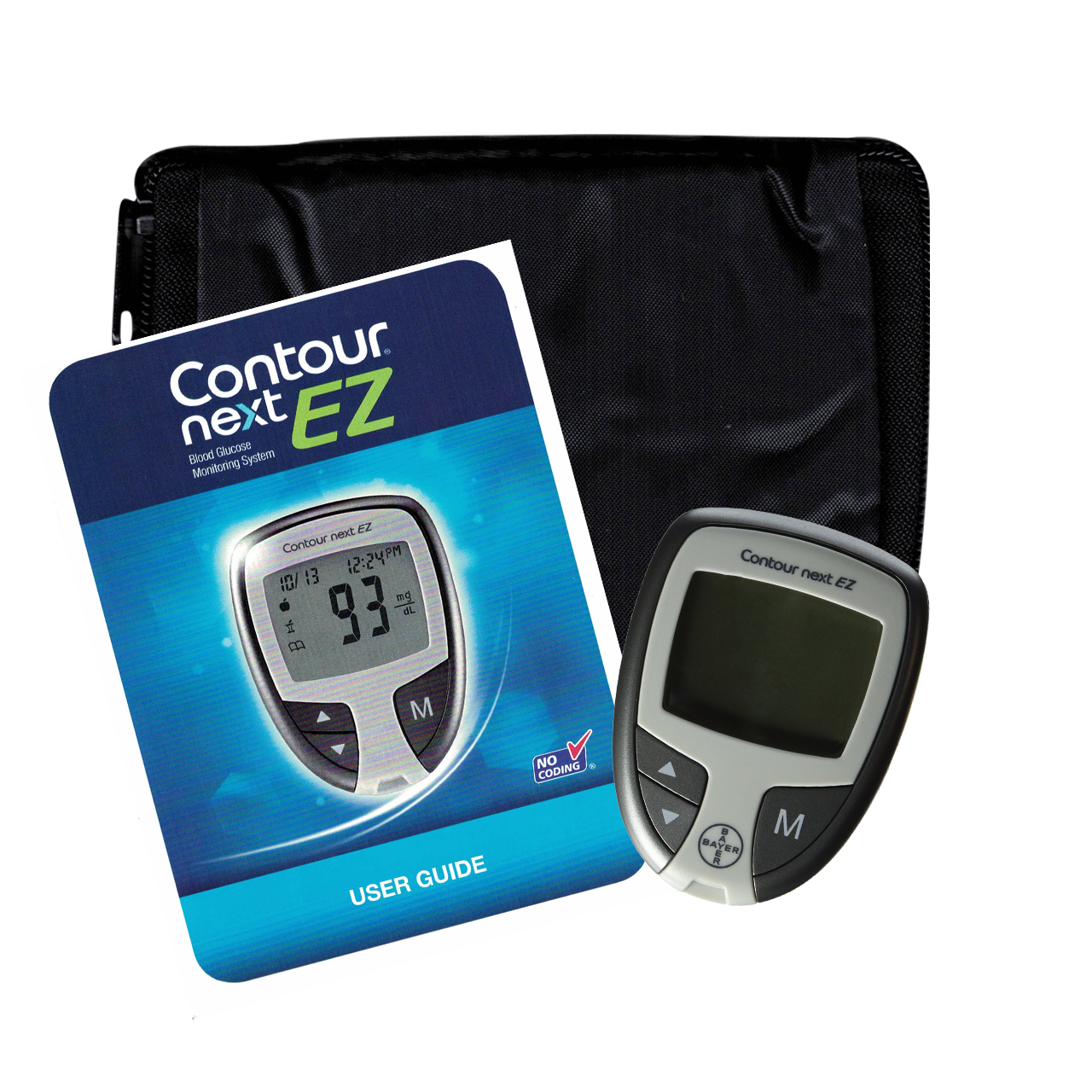 Bayer Contour Next Ez Meter with Case - Diabetic Monitor (Open Box)
