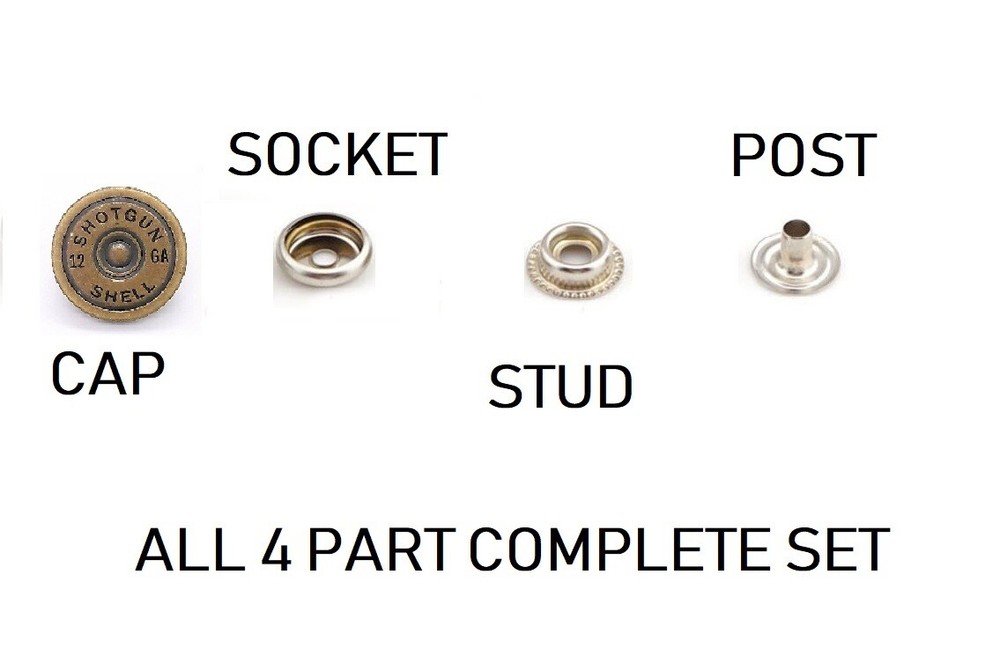 Skull Crossbones Line 24 Snap Button Nickel Decorative Snap Socket Eyelet Stud