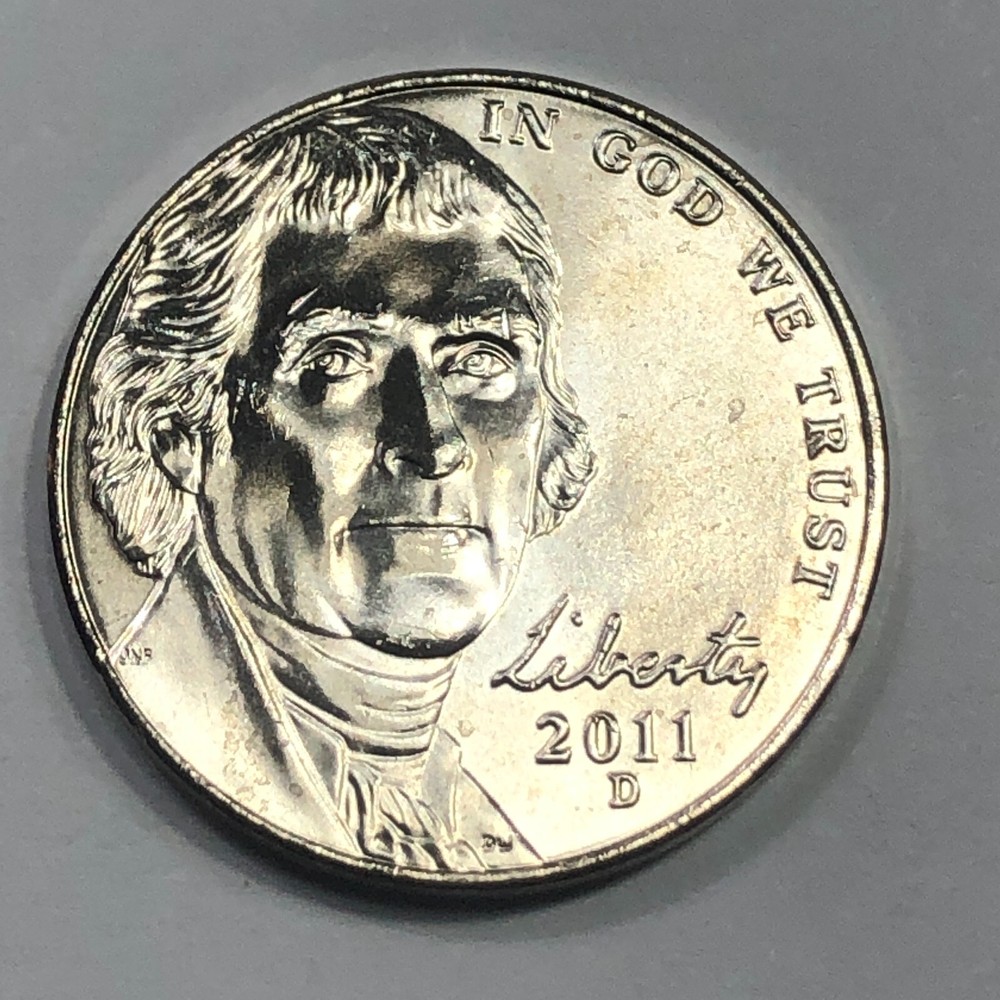 2011- D  Jefferson Five Cent Coin  - Uncirculated