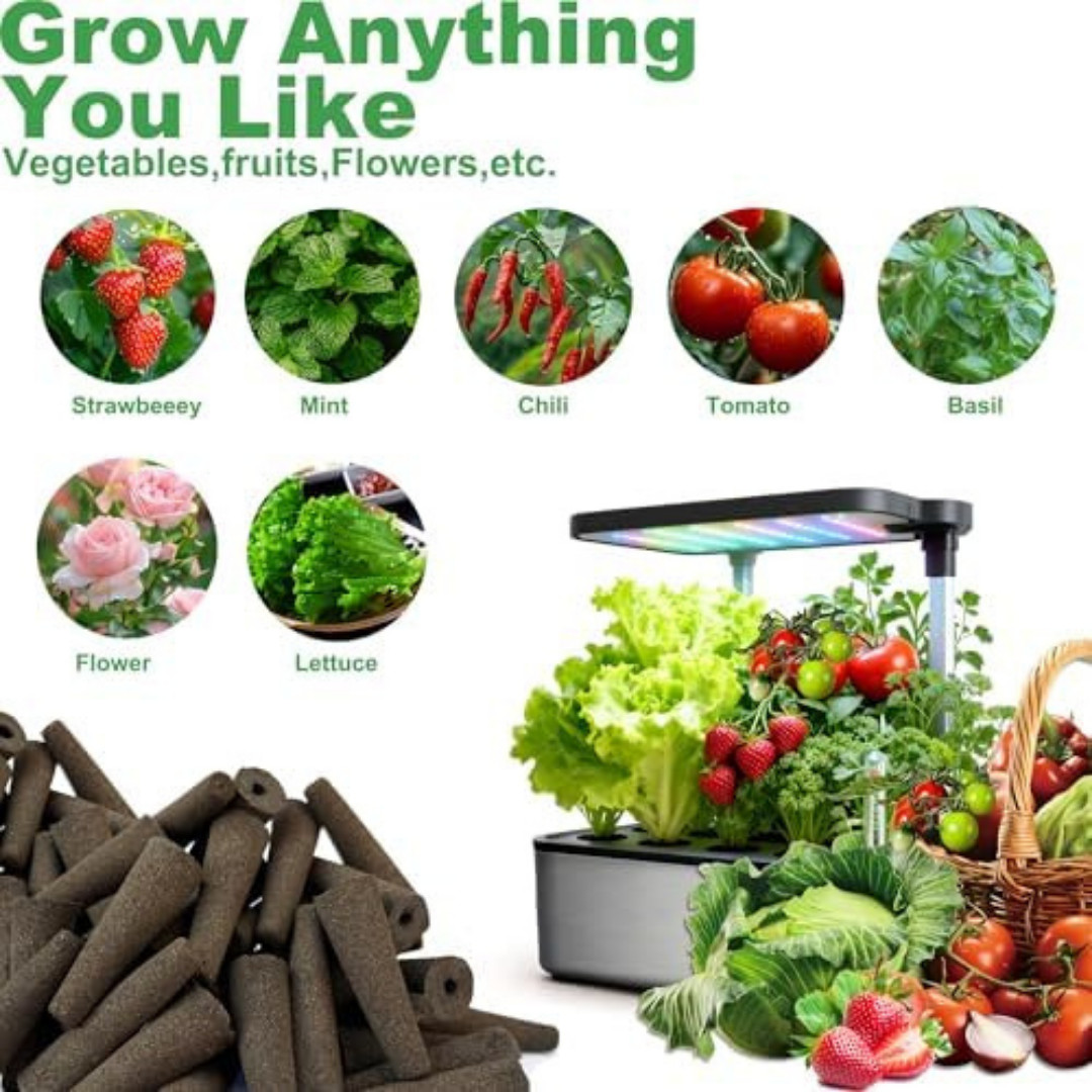 60-Pack Hydroponic Seed Pods for AeroGarden, Peat Sponges for Indoor Garden