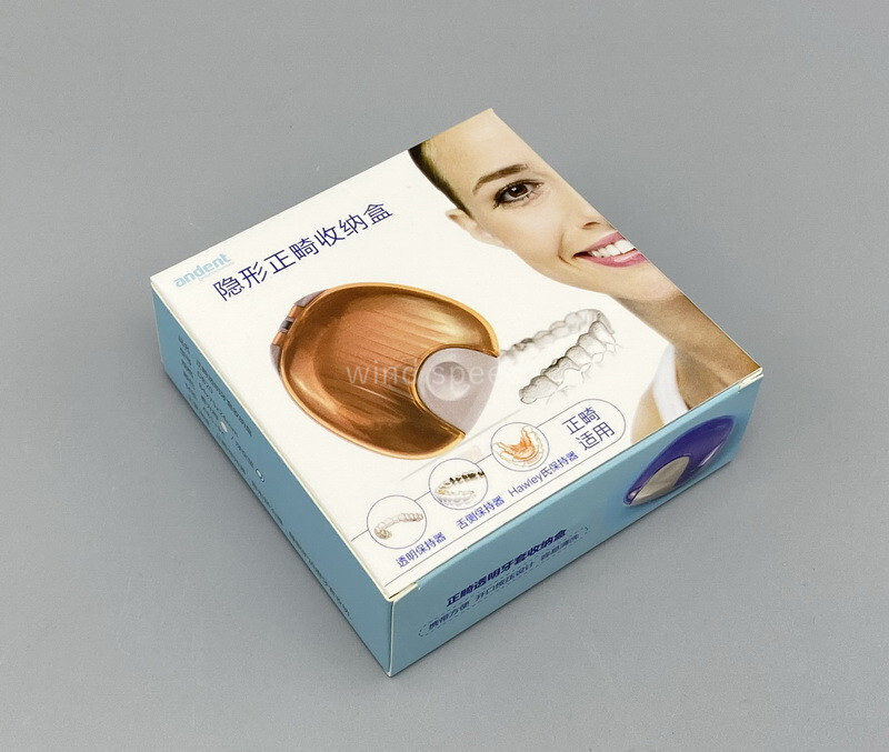 Dental False Teeth Orthodontic Retainer Case Portable Clear Denture Storage Box