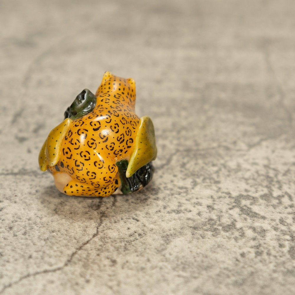 Ocelot Cat Tagua Nut Carving