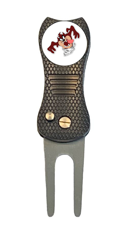 Taz Tasmanian Devil Golf Ball Marker + Switchblade Divot Tool