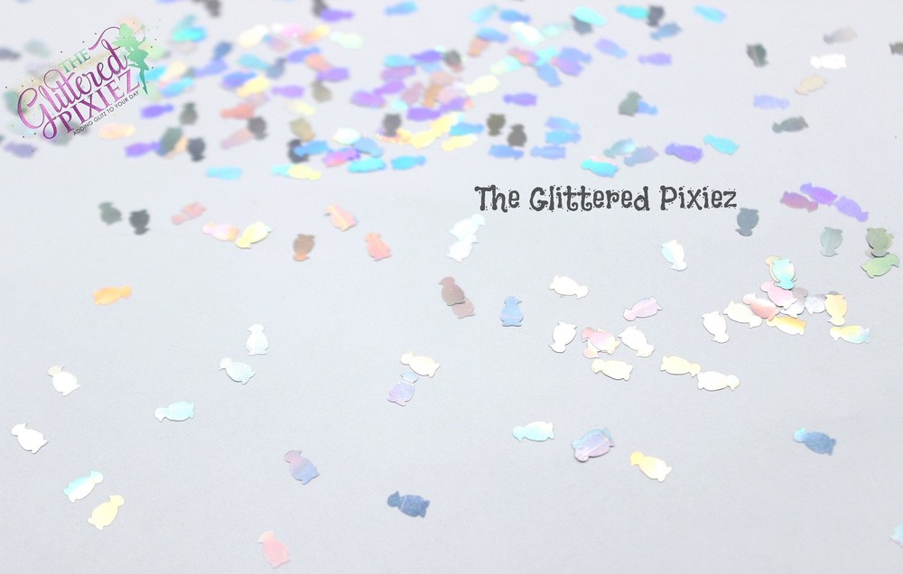 CHILLY WILLY PENGUIN shape holographic Glitter- Pixie Shapes-
