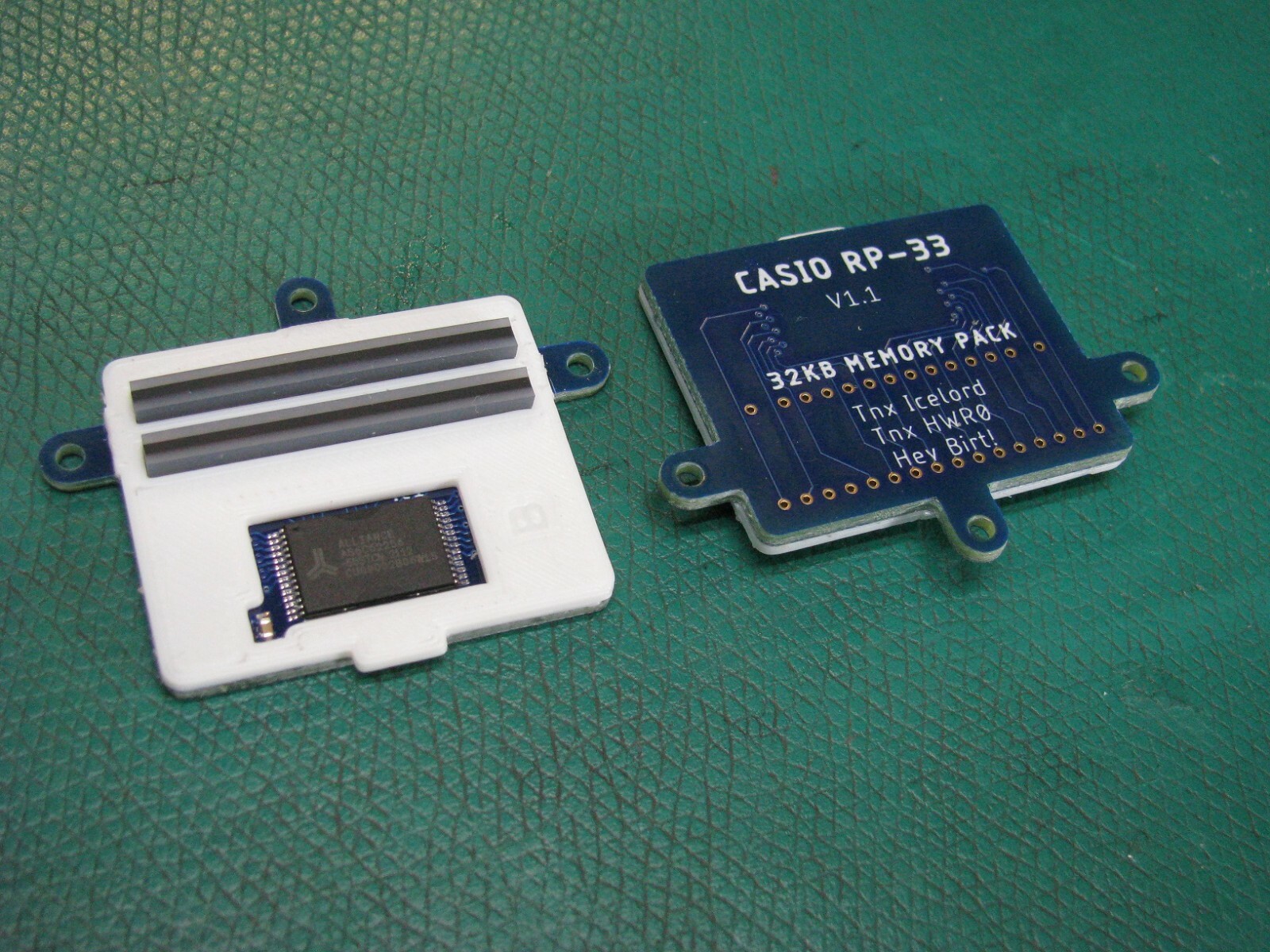 Casio RP-33 module redux, new 32K SRAM module