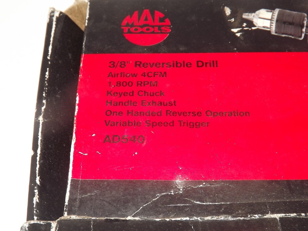 New Mac Tools 3/8" Reversible Drill AD540
