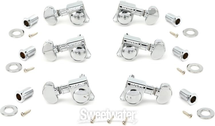 Grover 406C Mini Locking Rotomatic Tuners - 3+3 - Chrome