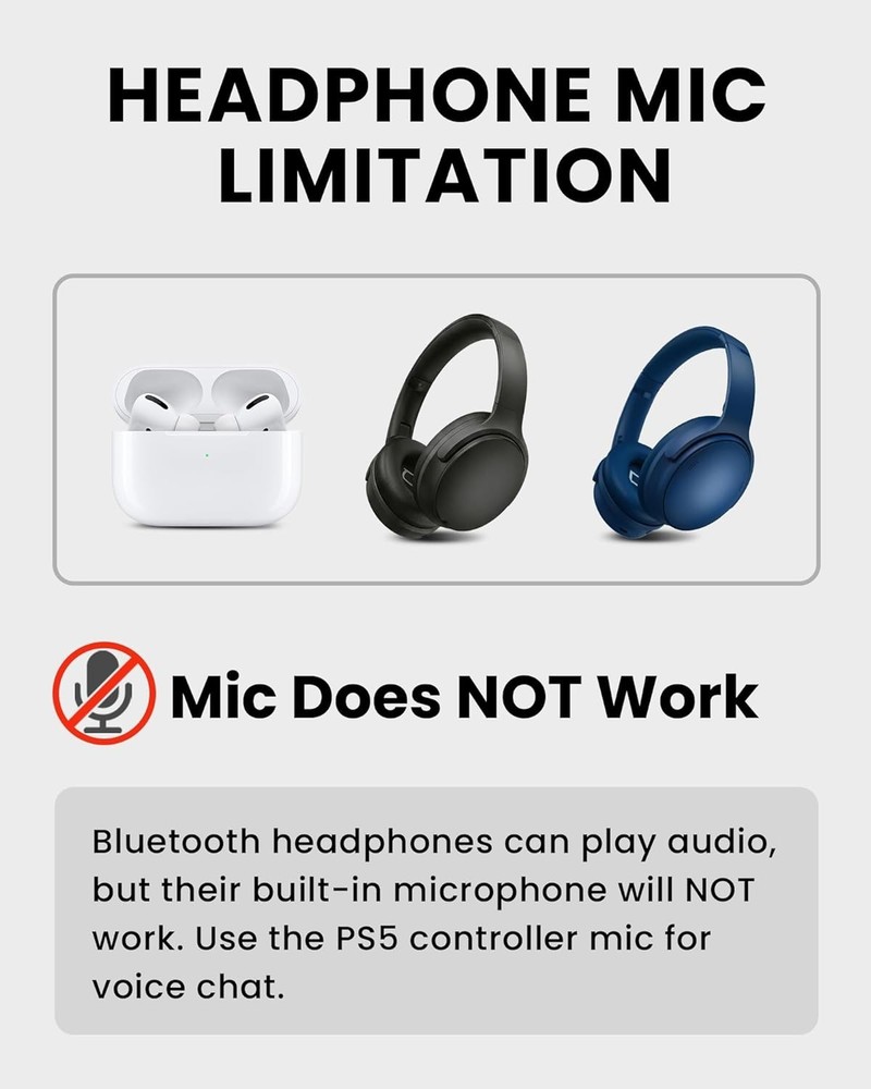 Avantree C81-Gaming - USB-C Bluetooth 5.3 Audio Adapter for PS5, Black